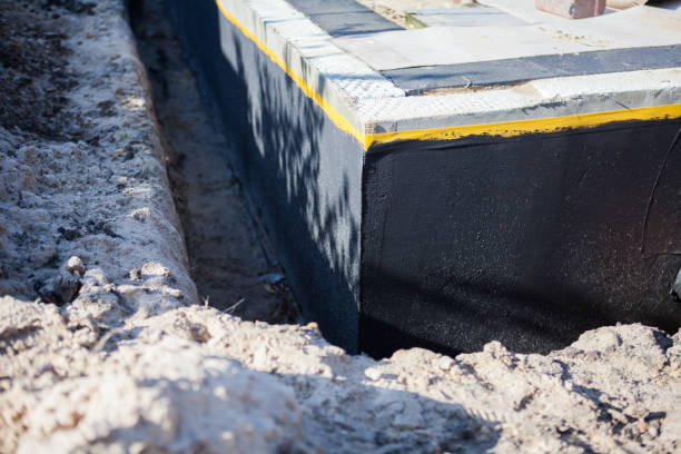 Residential Interior Drainage System installation at a Mattawan, MI home by SJ Waterproofing Pros